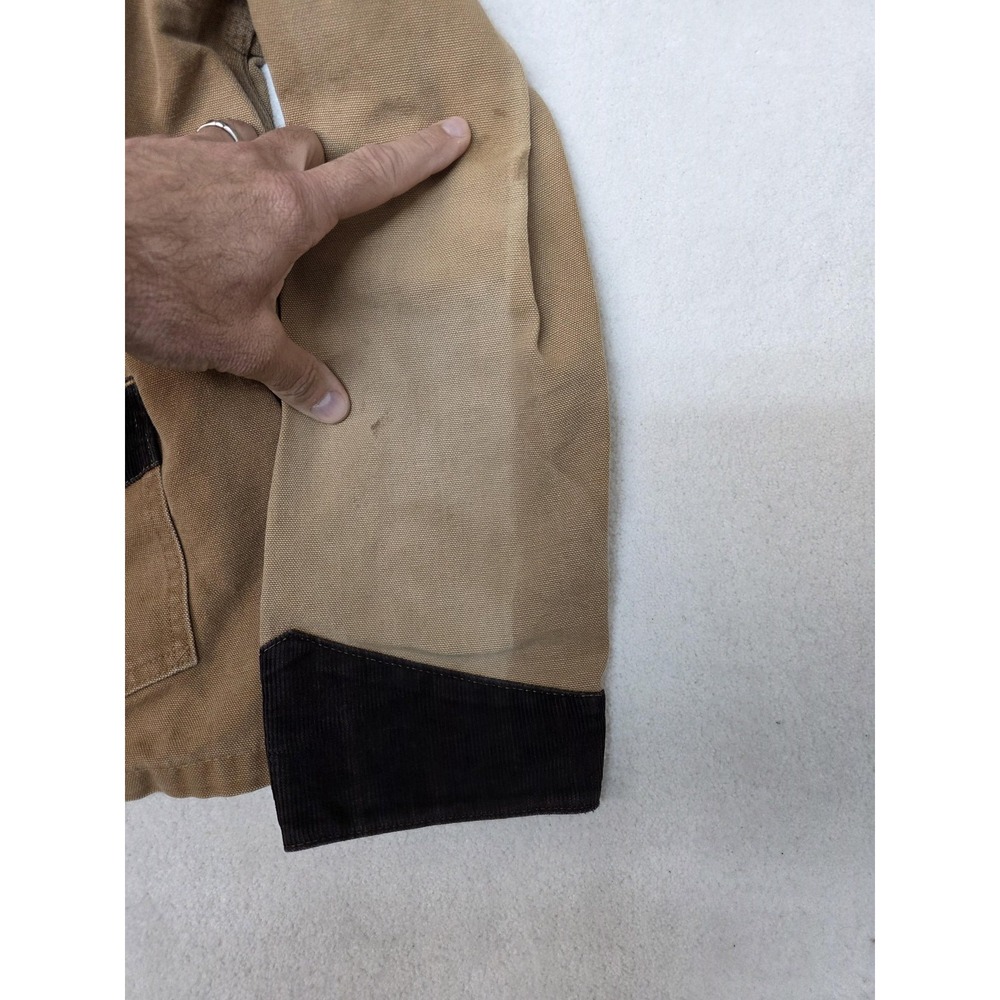 Vintage 80s Carhartt Unlined Brown Canvas Chore Brush Coat Jacket J255‎ - Picture 5 of 11